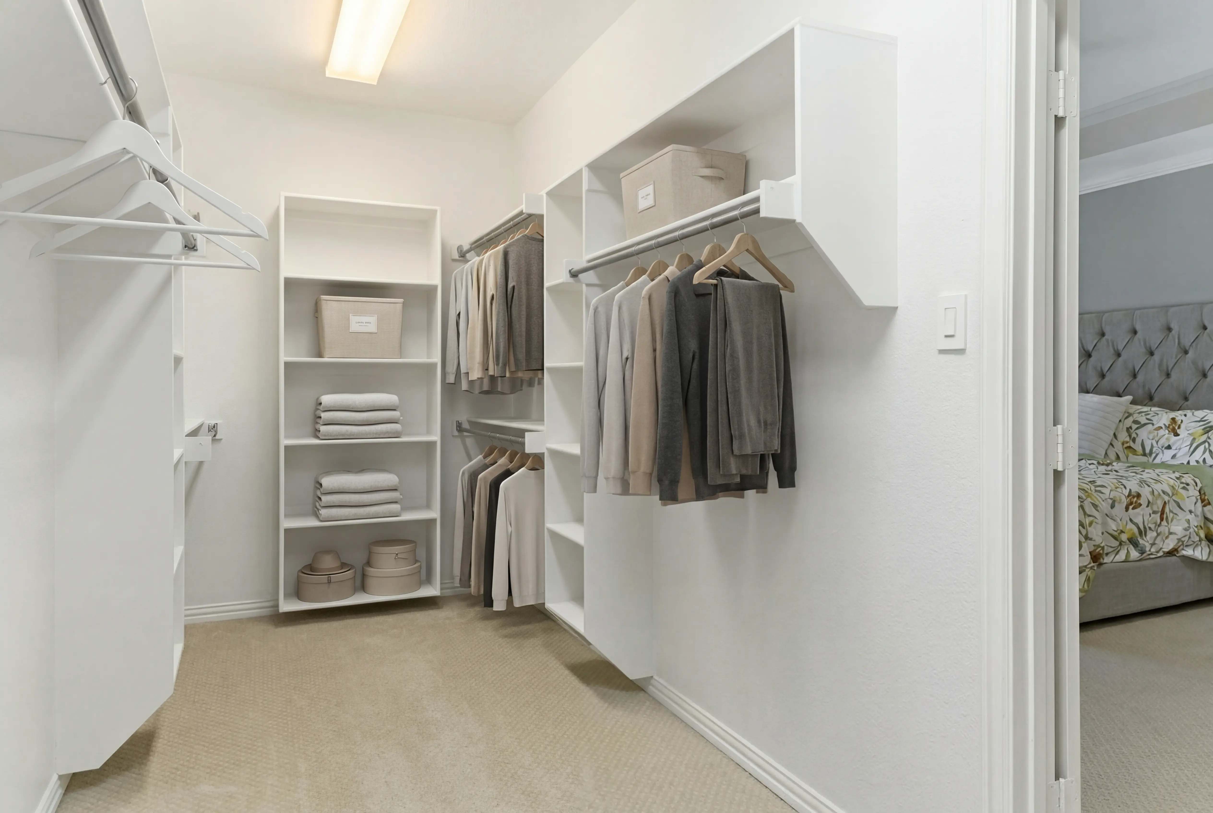Primary walk-in closet